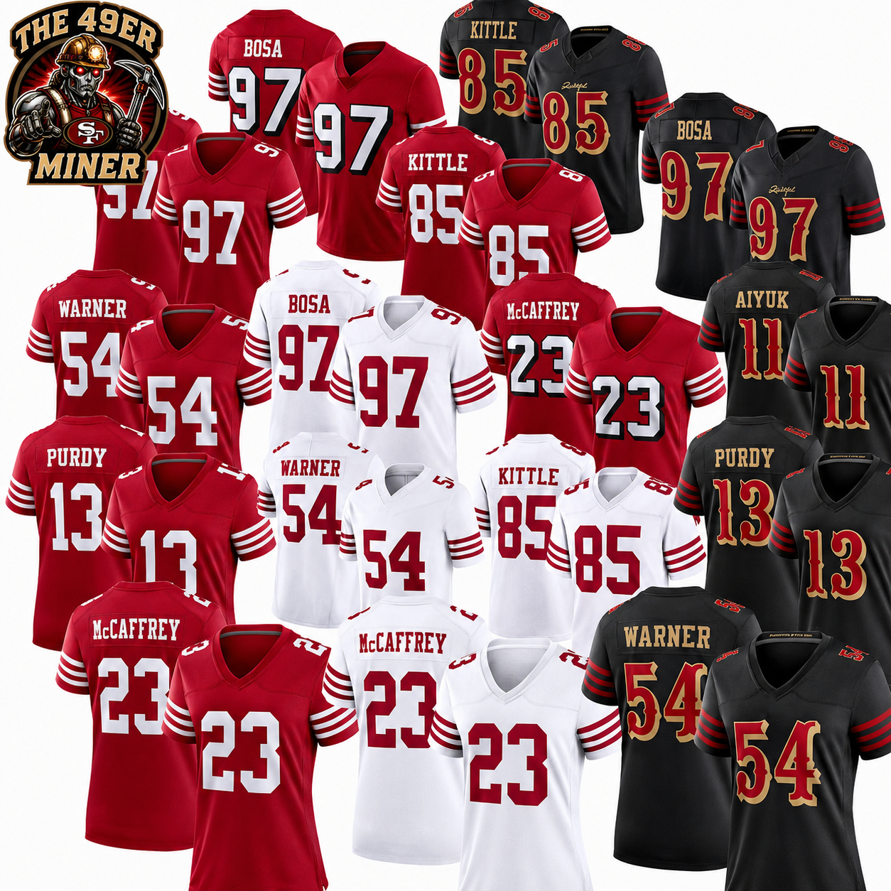 Women's San Francisco 49ers - Limited Stitched Football Jersey
