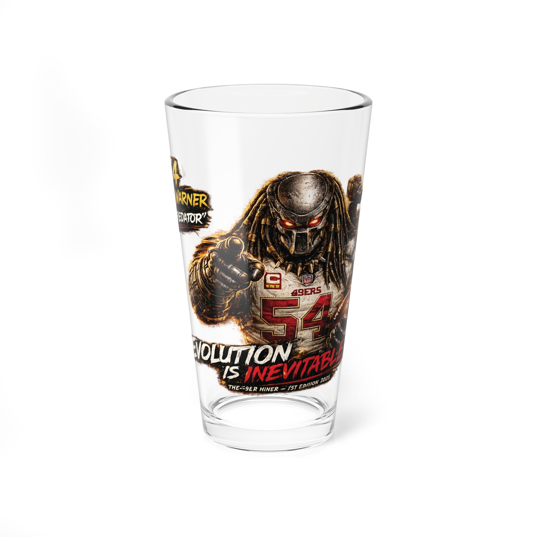 #54 Fred Warner "The Predator" Limited Edition 16oz Pint Glass