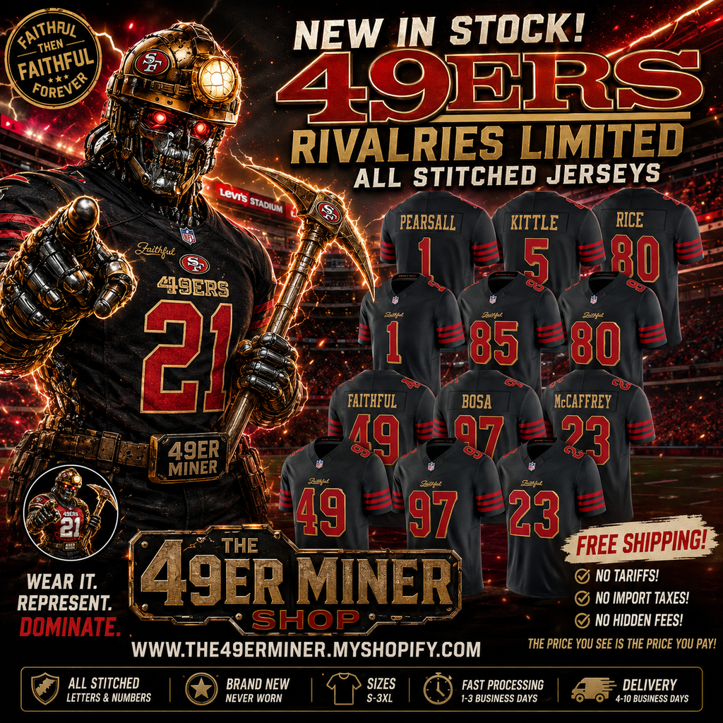 San Francisco 49ers RIVALRIES High Quality Stitched  Football Jersey
