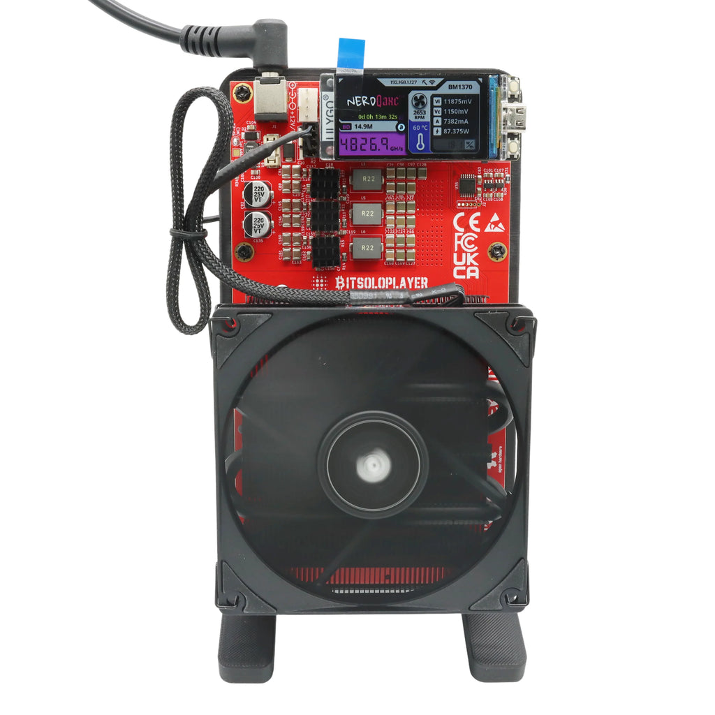 Limited Edition 49ers RED NerdQaxe++ 4.8Th/s Bitcoin Miner BM1370 Chip Solo BTC 2.4G WiFi Open-Source BTC Mining Machine