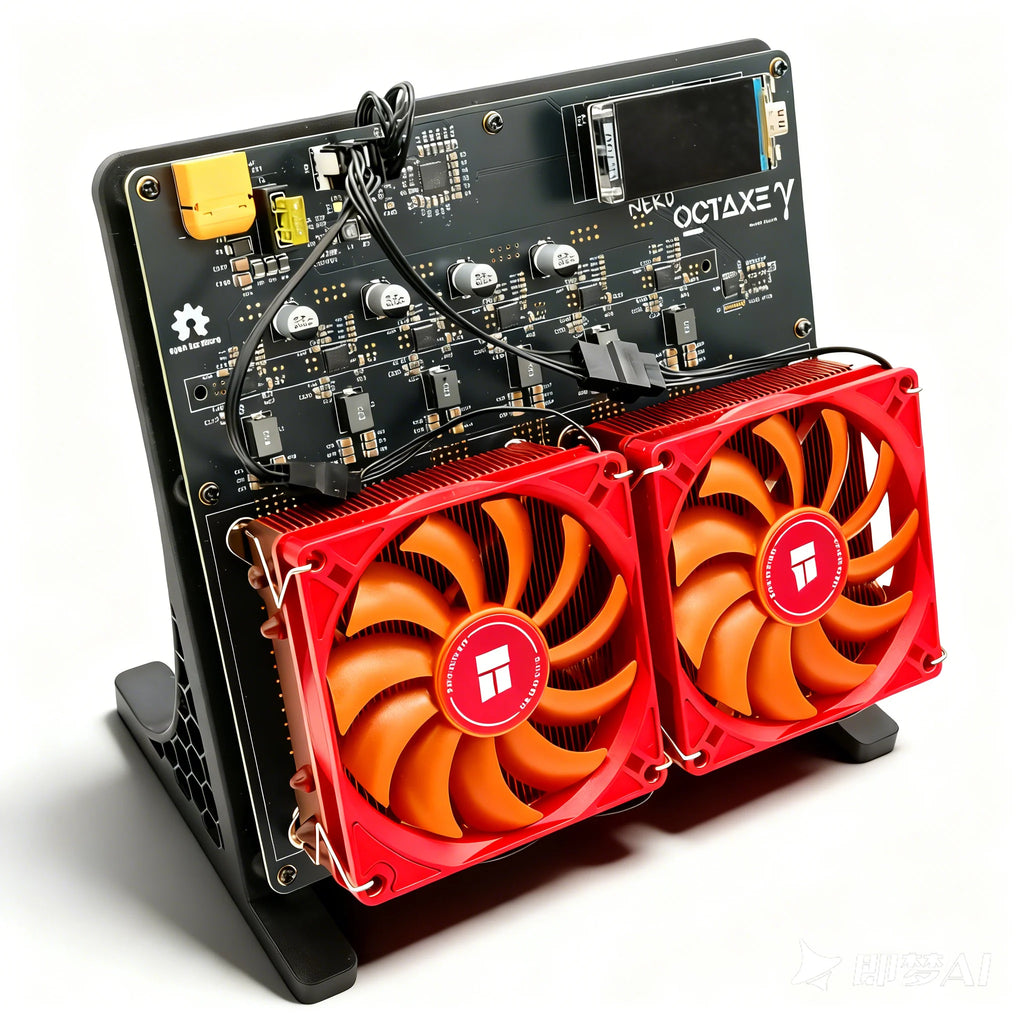 ⚡ High performance NerdOCTaxe Rev3.1 12TH/s Solo Bitcoin Miner - Pure Copper!
