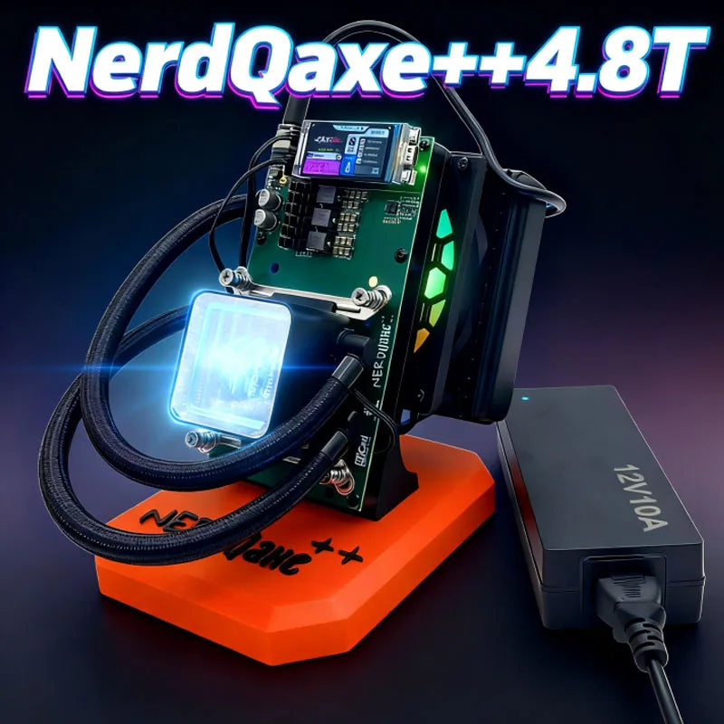 2026 New Hot Selling NerdQaxe++ Hydro Bitcoin Miner 4.8Th/s 75W Product In Stock