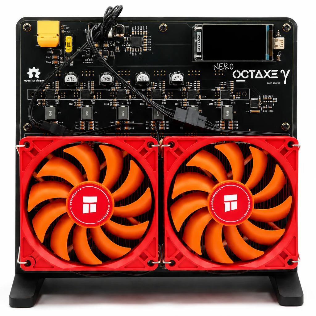 ⚡ High performance NerdOCTaxe Rev3.1 12TH/s Solo Bitcoin Miner - Pure Copper!