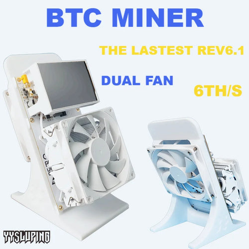 NerdQaxe++ Rev6.1 Bitcoin Miner 6TH/s 120W  BM1370 Chip SHA-256 Crypto Mining Machine With Power Supply