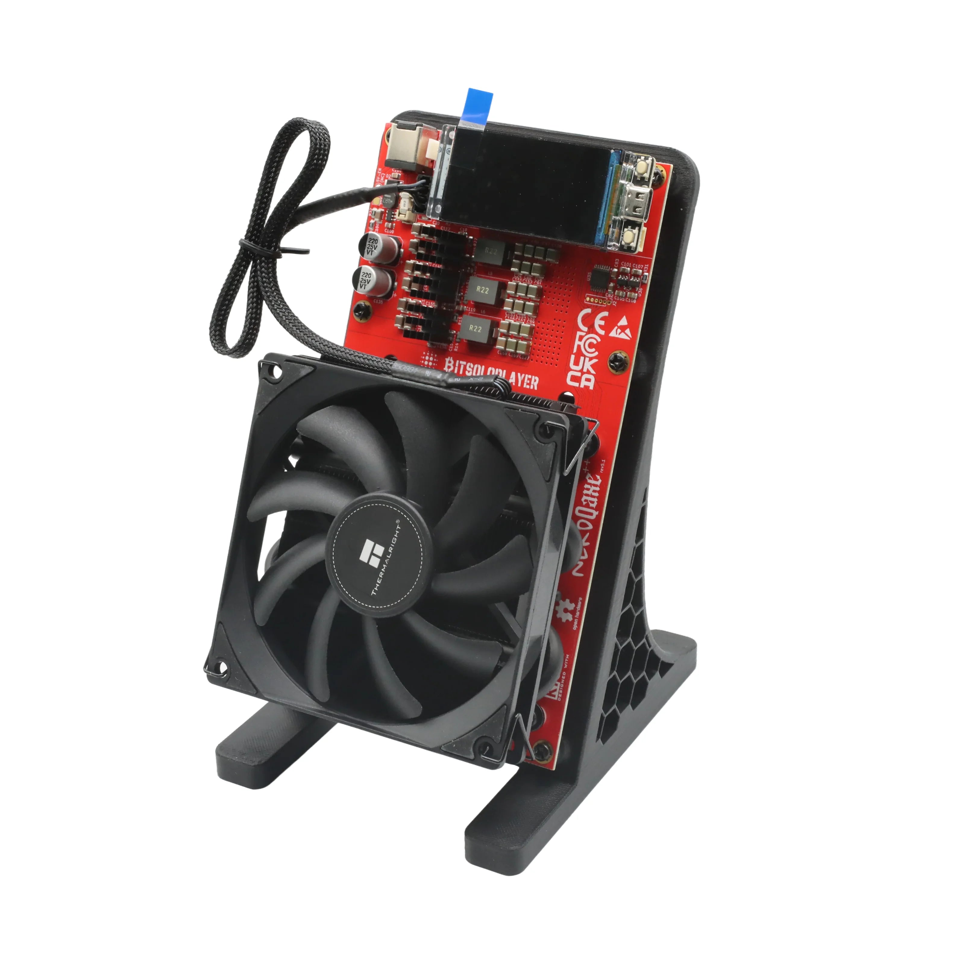 Limited Edition 49ers RED NerdQaxe++ 4.8Th/s Bitcoin Miner BM1370 Chip Solo BTC 2.4G WiFi Open-Source BTC Mining Machine