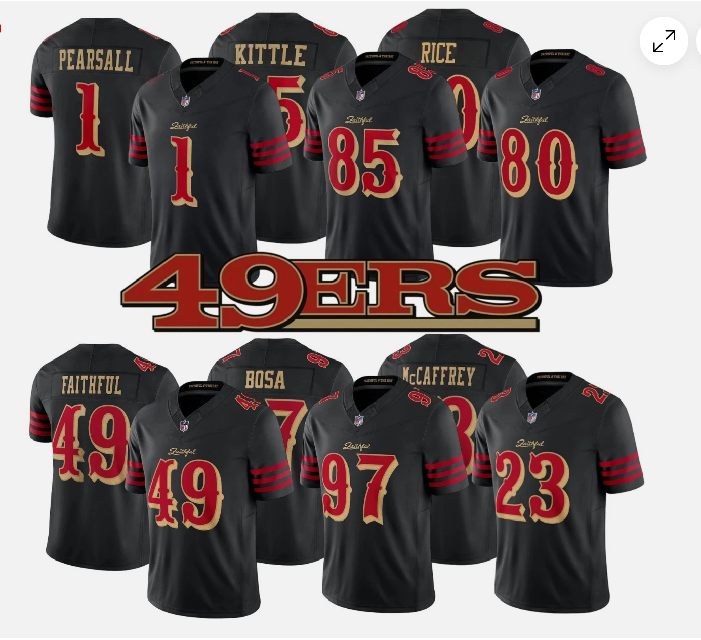 San Francisco 49ers RIVALRIES High Quality Stitched  Football Jersey